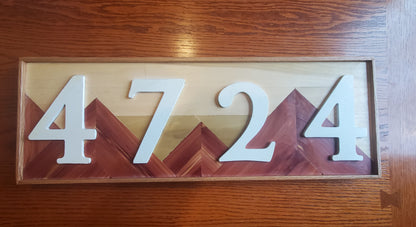 Custom Address Number Sign SOLD