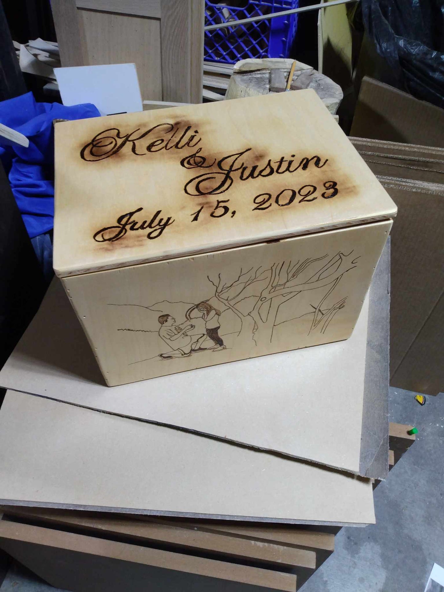 Custom Wedding Card Box SOLD