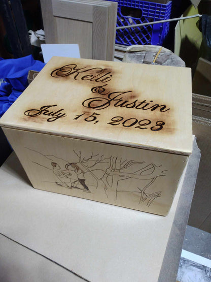 Custom Wedding Card Box SOLD