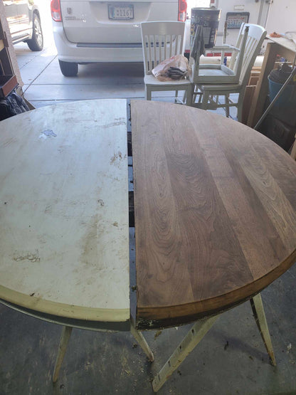 Custom Refinished 1950 table SOLD