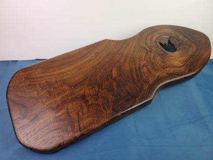 Solid Walnut charcuterie board with bowl