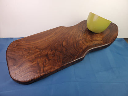 Solid Walnut charcuterie board with bowl